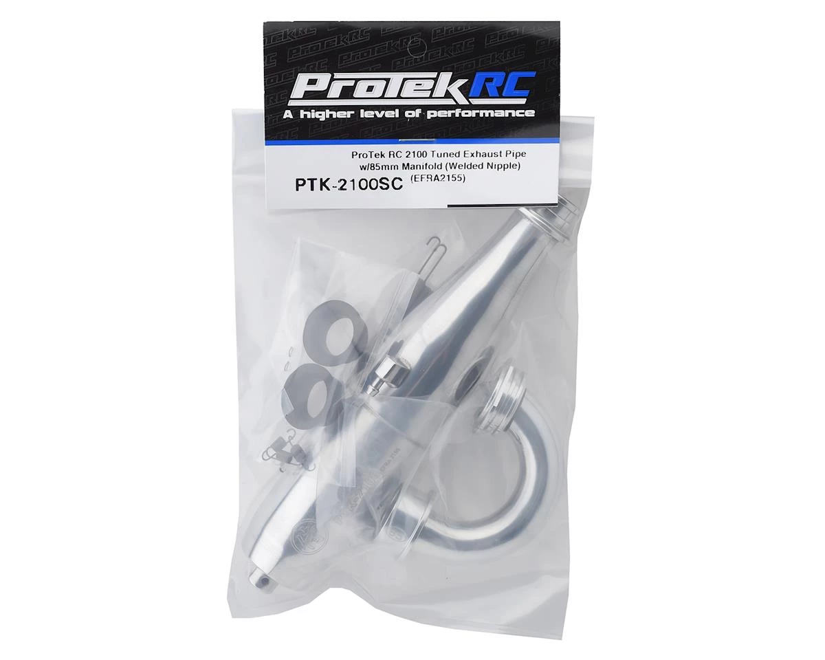 ProTek RC 2100 Tuned Exhaust Pipe w/85mm Manifold (Welded Nipple) (EFRA2155) 4 ProTek RC 2100 Tuned Exhaust Pipe w/85mm Manifold (Welded Nipple) (EFRA2155) - Image 2
