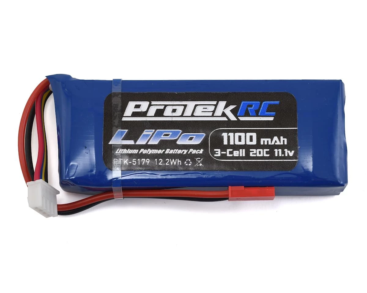 ProTek RC 3S "High Power" LiPo 20C Battery Pack (11.1V/1100mAh) (Blade SR) 2 ProTek RC 3S "High Power" LiPo 20C Battery Pack (11.1V/1100mAh) (Blade SR)