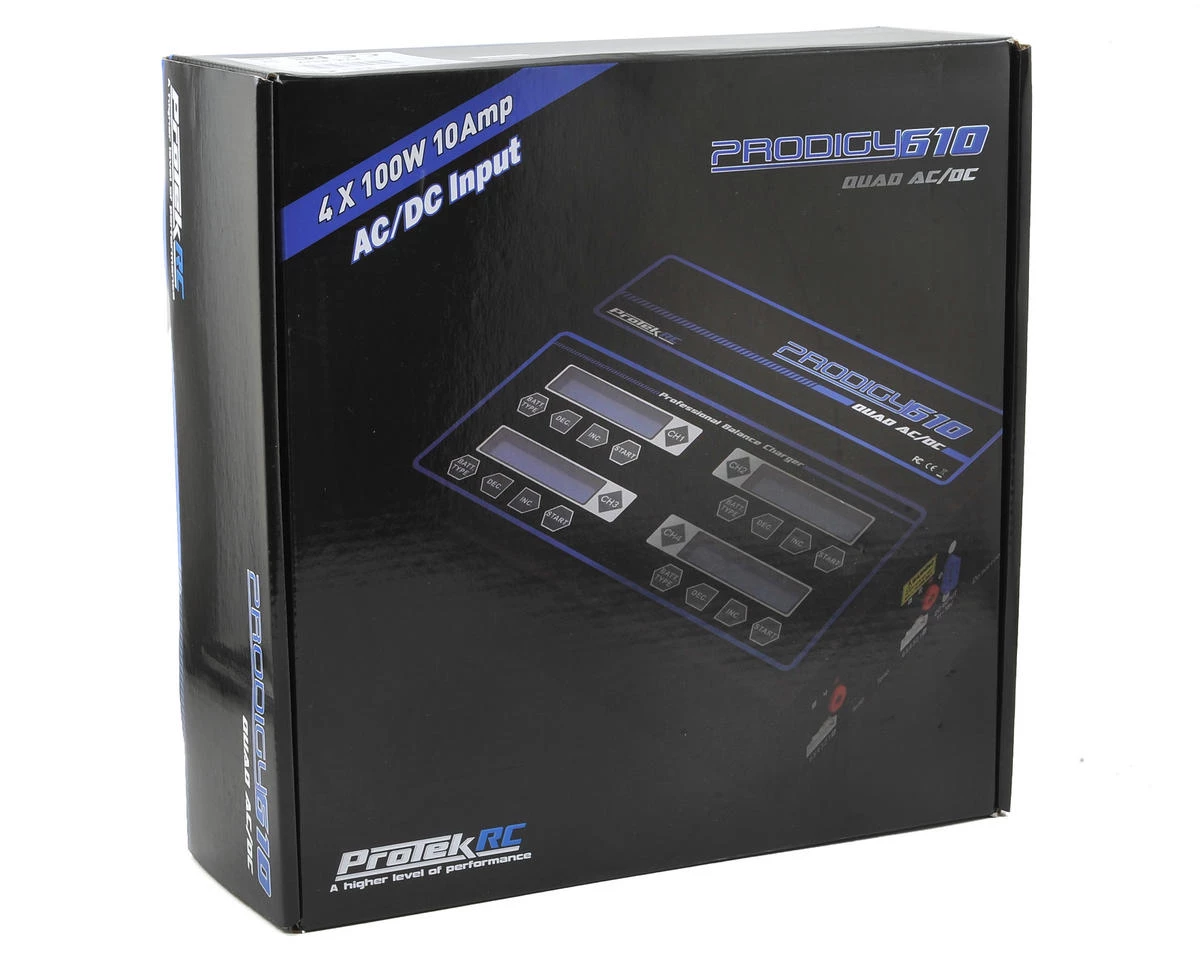 ProTek RC "Prodigy 610 QUAD AC" LiHV/LiPo AC/DC Battery Charger (6S/10A/100W x 4) 7 ProTek RC "Prodigy 610 QUAD AC" LiHV/LiPo AC/DC Battery Charger (6S/10A/100W x 4) - Image 5