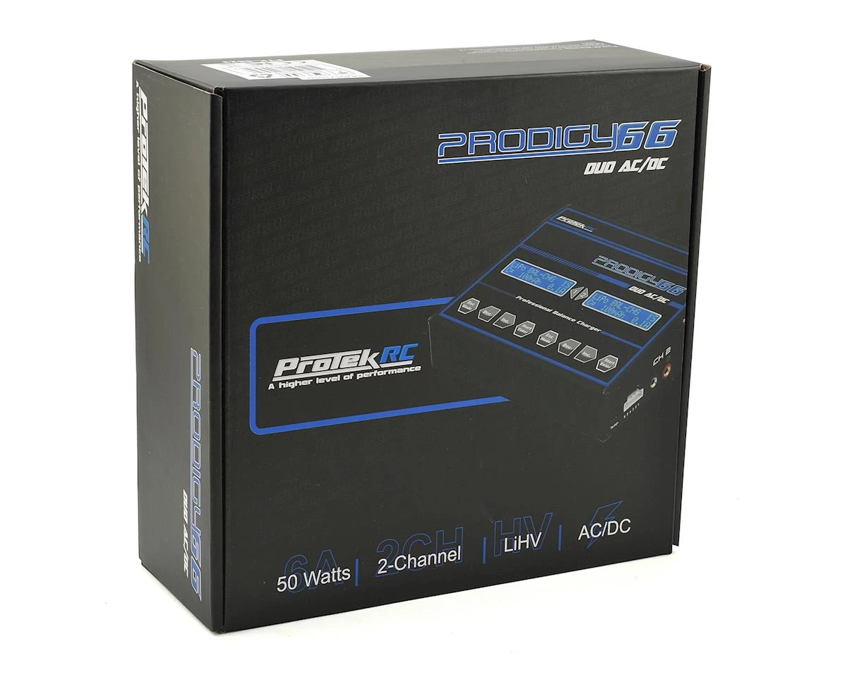 ProTek RC "Prodigy 66 Duo AC/DC" LiHV/LiPo Battery Balance Charger (6S/6A/50W) 7 ProTek RC "Prodigy 66 Duo AC/DC" LiHV/LiPo Battery Balance Charger (6S/6A/50W) - Image 6